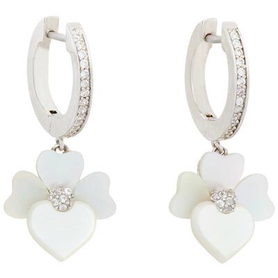 katespade色堇造型吊坠耳环