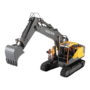 双鹰沃尔沃遥控挖掘机挖机玩具车合金电动挖土机儿童工程车遥控车