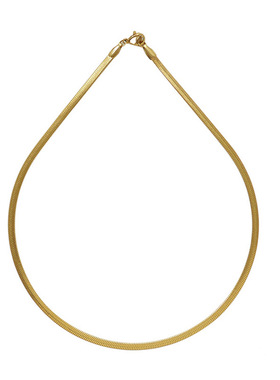 欧美百搭铜镀真金蛇骨链