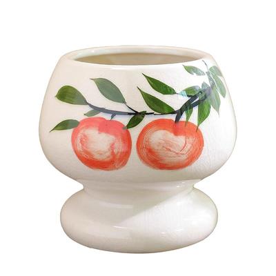 陶瓷花盆家用轻奢冰裂手绘小号盆