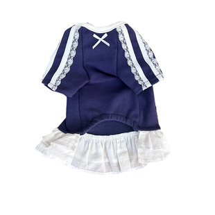 袋袋猫 运动芭蕾风宠物卫衣连衣裙马尔泰比熊小型犬狗狗秋季衣服