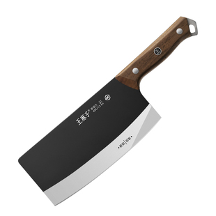 王麻子斩切两用菜刀家用第一名切片切菜切肉厨师专用厨房锻打刀具