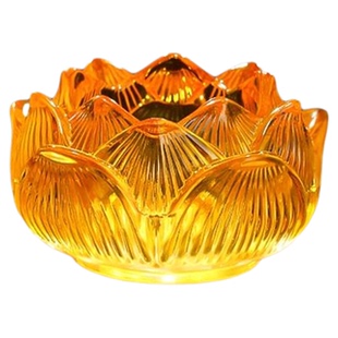 七彩琉璃灯座多功能净水杯供杯蜡烛灯台家用长明灯灯架酥油灯灯盏