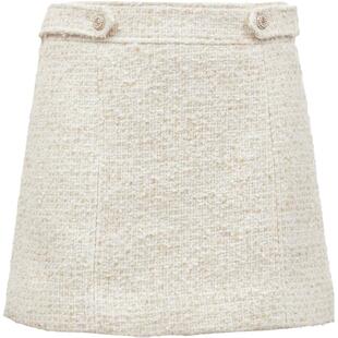 【ONLY奥莱】春夏新款时尚休闲百搭三色粗花呢短款半身裙女