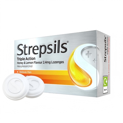 strepsils英国使立消润喉糖护嗓