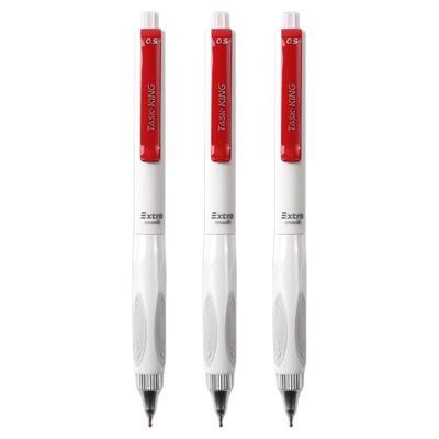 晨光小霸王按动中性笔红色加强全针管速干顺滑刷题学生考试用0.5黑色高颜值按压式黑笔水笔碳素水性签字笔芯