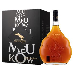 法国原瓶进口墨高Meukow干邑VSOP白兰地1L烈酒礼盒装40度洋酒送礼