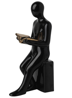 陶瓷轻奢风书房电镀陶瓷摆件