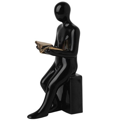 陶瓷轻奢风书房电镀陶瓷摆件