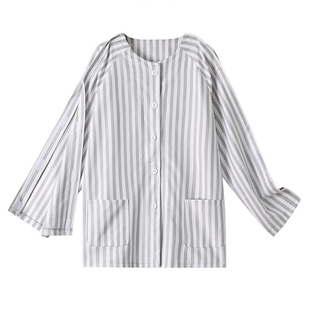 病人手臂腿伤骨折住院卧床易穿脱护理服瘫痪康复病号服上衣长裤子