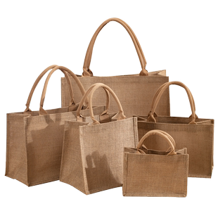 手提袋麻布袋定制logo亚麻棉黄麻饭盒环保时尚外出便当帆布包袋子