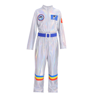 儿童科技感太空服演出服男女童宇航员表演服小学生运动会服装AI服