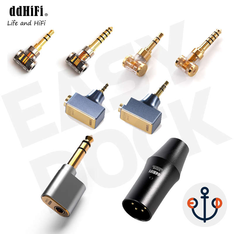 DDHiFi 音频转接头2.5mm平衡弯头3.5单端转4.4mm平衡转换XLR 6.35