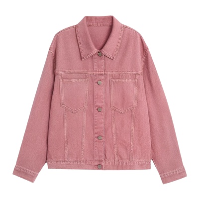 百图港味短款时尚休闲牛仔外套