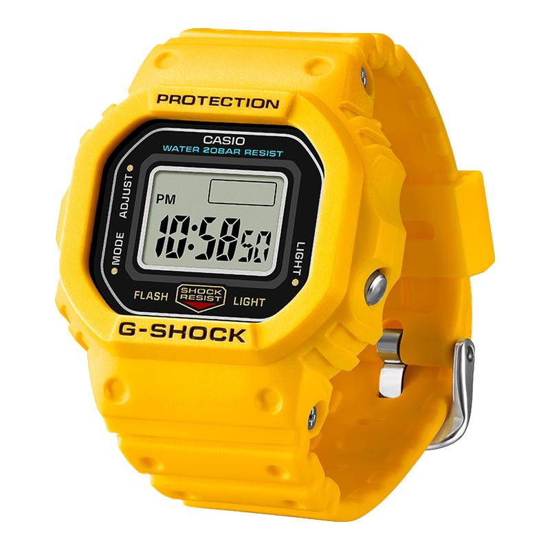 卡西欧手表小方块GSHOCK官方正品可调节运动戒指电子表DWN-5600