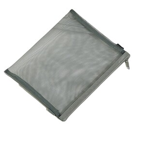 三年二班 简约网纱文件袋A6拉链手提袋A5收纳袋学生用A4档案袋开学必备好物资料书本课本试卷收纳袋学习袋