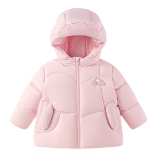 巴拉巴拉女童鹅绒羽绒服宝宝加厚保暖冬季新款外套男童婴儿童装