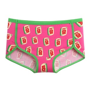 三角内裤女士纯棉抗菌裆裤头弹力大红色本命年四角短裤打底裤女