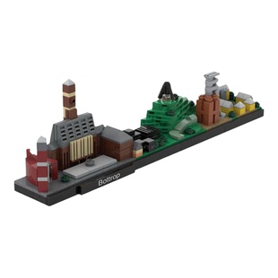 博特罗普天际线积木MOC-231556城市建筑拼插模型小颗粒玩具礼物男