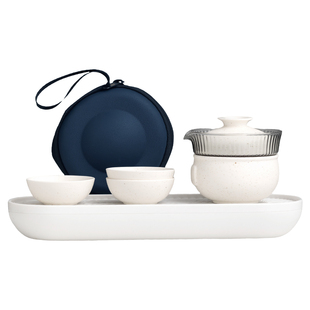 户外旅行茶具套装便携式收纳包整套女士单人一壶一杯四杯定制logo