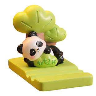 创意放青松手机支架摆件办公室好物桌面装饰工位情绪稳定神器礼物