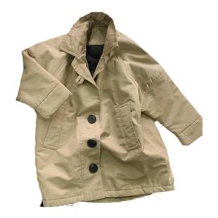 男童冬季2026新款韩版中长款儿童棉风衣外套男宝宝夹棉个性童装潮