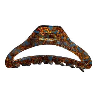 大号抓夹发量多厚头发后脑勺盘发镂空醋酸弧形发夹高级感鲨鱼夹子