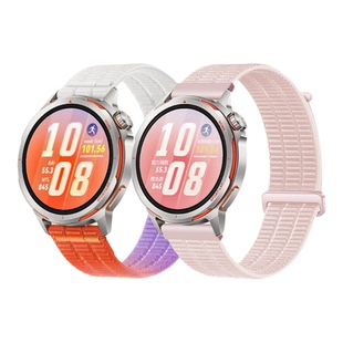 适用Garmin佳明255/265表带尼龙编织透气Forerunner运动手表织物魔术贴22mm快拆替换配件非原装磁吸