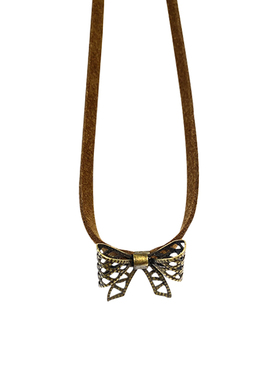 星河系列~韩式复古星月项链2025新款爆款蝴蝶结项链气质叠戴项链