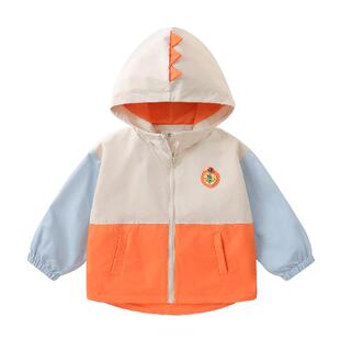 右欧儿童连帽外套户外防风防水亮色男女童上衣山系春秋季新款童装