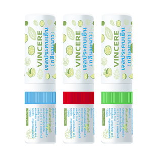 【自营】泰国Vincere鼻吸式清凉油开车提神醒脑学生防困3支装鼻通