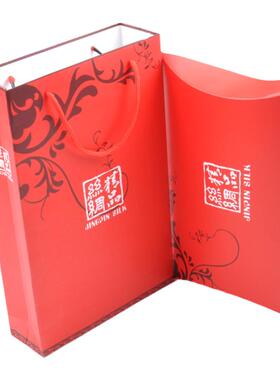 精品围巾包装盒围巾包装丝巾礼品包装盒内外合整套手提袋可印LOGO