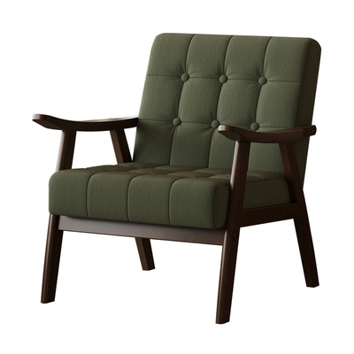 高回弹海绵实木框架沙发椅