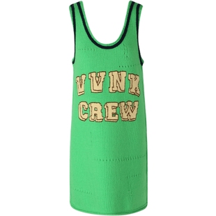 【早春新品】IIIVIVINIKO薇薏蔻绵羊毛学院风篮球背心针织连衣裙