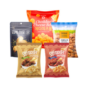 【顺手买一件】NoBrand韩国进口年糕芝士球鸡腿小食鱼脆片任选