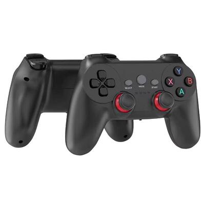 一拖二无线游戏手柄EMUELEC2.4G手柄PC电脑安卓IOS手机电池双打