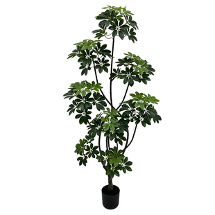 仿真绿植鸭脚木高端轻奢室内客厅假绿植盆栽仿生植物落地装饰摆件