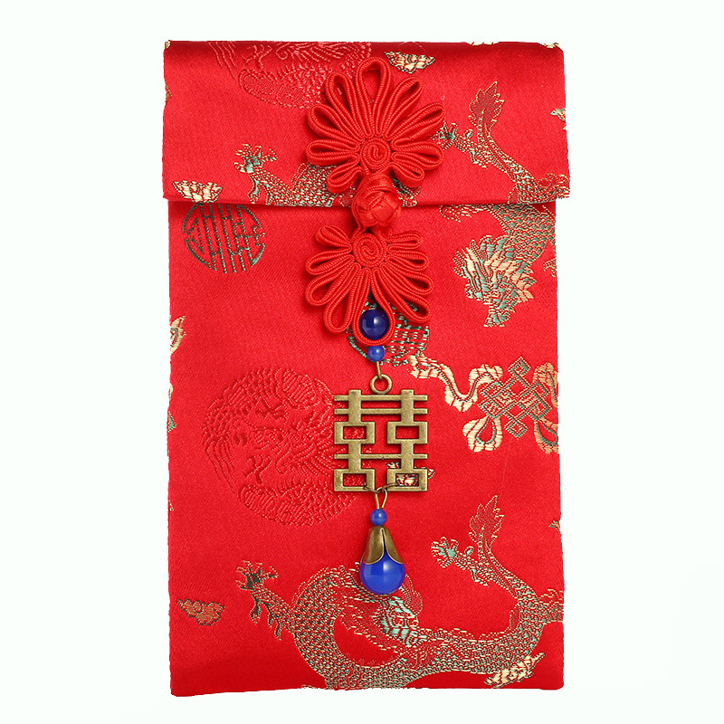 大红包结婚1千2万元高档用的个性创意婚礼新婚布绸缎改口费中国风