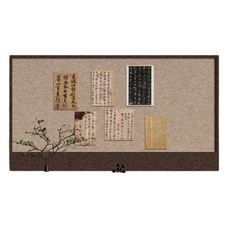 毛毡板墙贴照片墙背景板墙面装饰书法作品展示自粘软木墙板留言板