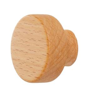 胡桃原木色儿童柜门单孔实木把手中古风抽屉橱柜免打孔拉手自粘