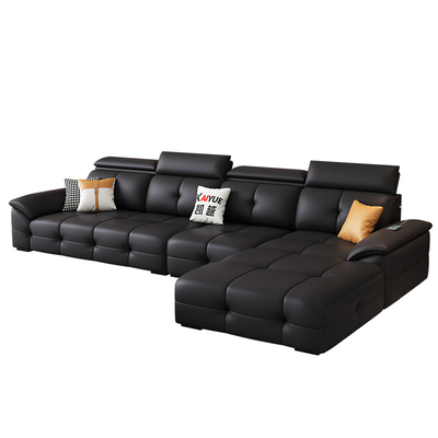 意式极简劳伦斯真皮沙发客厅2025新款现代简约直排真皮沙发小户型