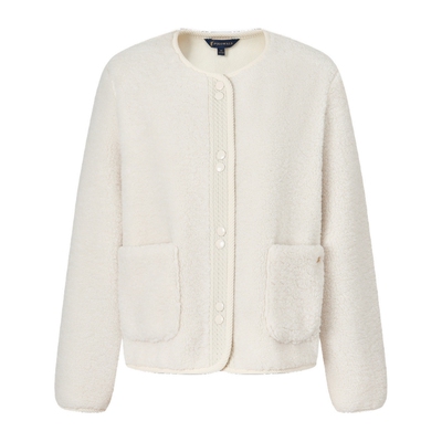 POLOWALK女士摇粒绒外套无领内搭