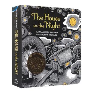 凯迪克大奖绘本 夜色下的小屋 纸板书 进口英文原版 The House in the Night
