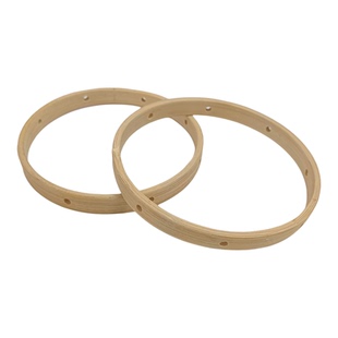 有孔风铃框架打孔竹圈降纱灯支架手工小制作材料竹环幼儿园环创