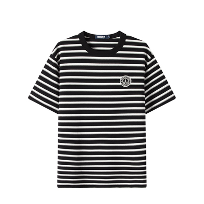 Navigare条纹短袖针织T恤衫