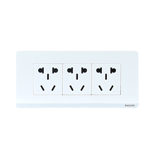 飞利浦开关插座家用厨房墙壁九9孔15孔十五孔12孔二十孔面板多孔