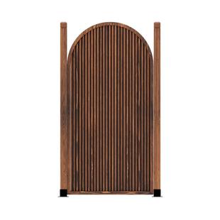 户外防腐木庭院栅栏小门花园围栏门小院入户护栏带门门口篱笆拱门