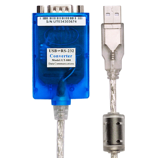 usb转232串口线usb转232连接线DB9针rs232转USB转换器串口转换线usb转232转换器带指示灯 UTEK/宇泰UT-880