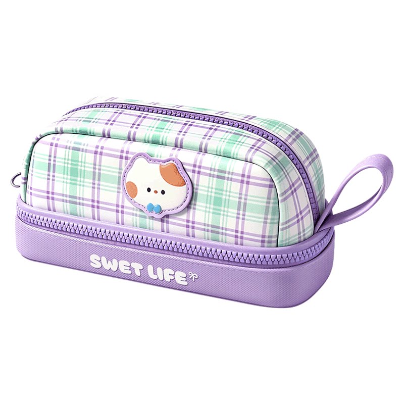 皮质笔袋高颜值ins风小学生