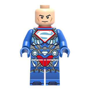 正义联盟961卢瑟超人第三方儿童益智男女孩拼装积木人仔玩具